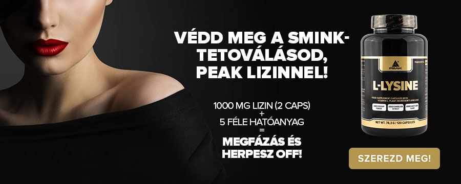 Peak Lizin Kapszula C Vitaminnal Csipkebogyo Es Szolomag Orlemennyel Gyermeklancfuvel Es Cinkkel